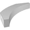 Ekena Millwork 4-in. W x 24-in. D x 24-in. H Thorton Architectural Grade PVC Knee Brace BRCP04X24X24THR - alternate 2
